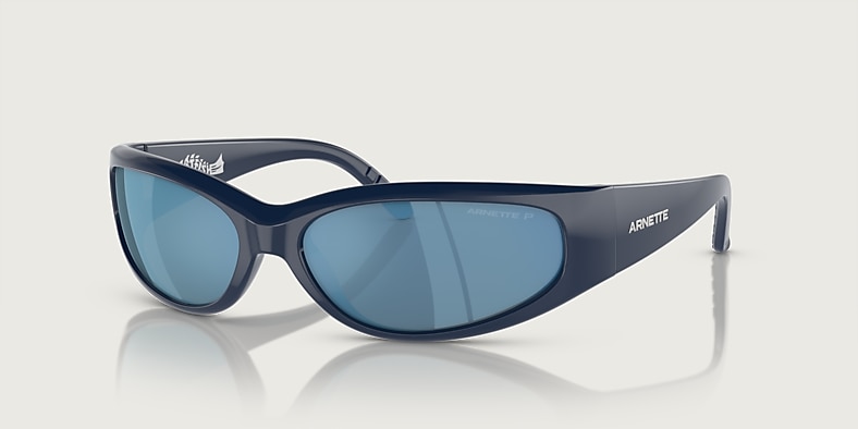 Arnette ブラック サングラス キャットフィッシュ CATFISH Sunglasses in Dark Grey Mirror Water Polarized