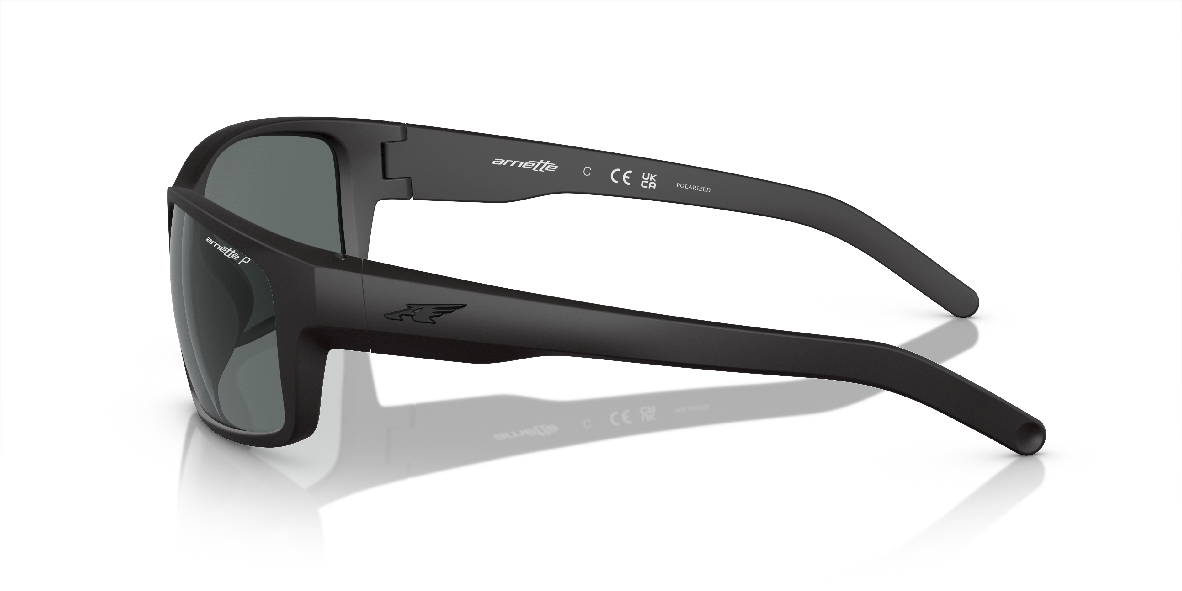 thumbnail image 2 of ARNETTE Men's Fastball 2.0 Sunglasses - Matte Dark Grey Frame, Polarized Lenses, Rectangle Shape 2 of 13